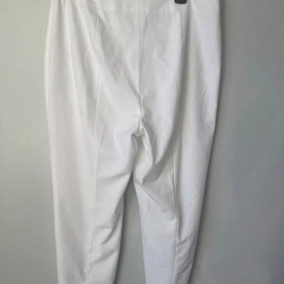 Talbots Hollywood style white lined pants - Picture 6 of 8